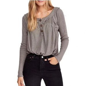 Free People Must Have Henley Knit Top